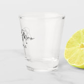 Verre A Shot Chic noir blanc Mariage moderne Custom Best Man (Droite)