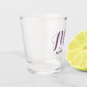 Verre A Shot Chic Personnalisé M. Newlysée Typographie (Gauche)
