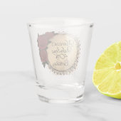 Verre A Shot Chic Rose Fabuleux 40e anniversaire Customisé (Dos)