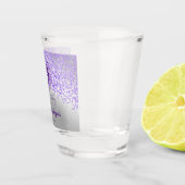 Verre A Shot Chic Silver & Purple Parties scintillant Cadeau 18 (Droite)