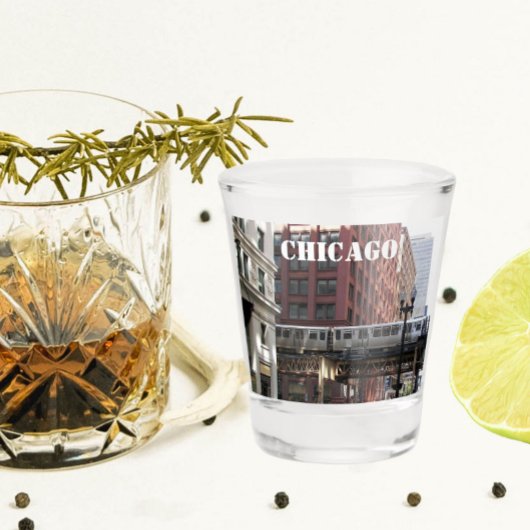 Verre A Shot Chicago Elevated Loop Train Photo