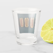 Verre A Shot Chiens chauds et fusils (Dos)