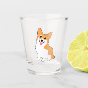 Verre A Shot Chiot de corgi de Gallois de Pembroke