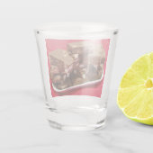 Verre A Shot Chocolat Cherry Marshmallow Fudge Sur Une Plaque (Dos)