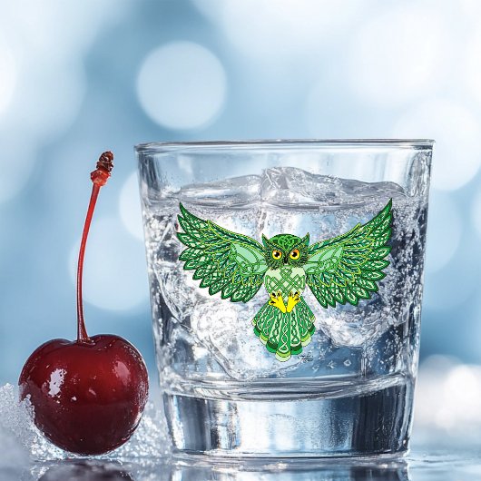Verre A Shot Chouette de vol Celtic Green
