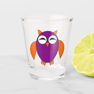 Verre A Shot Chouette d'Halloween