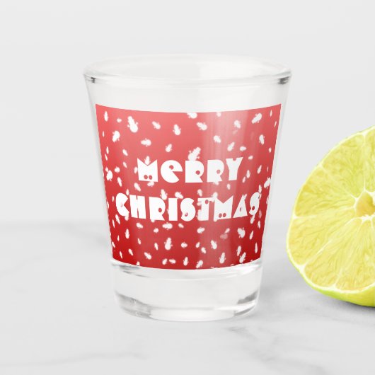 Verre A Shot Christmas Snowman (Devant)