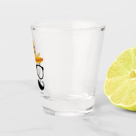 Verre A Shot Cinco De Mayo Funny Party Sombrero Mustache (Droite)