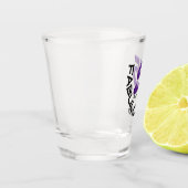 Verre A Shot cinquante-cinquième Parties scintillantes pourpres (Gauche)