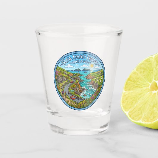 Verre A Shot Circuit de Slea Head Irlande (Devant)