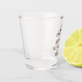 Verre A Shot Citation drôle de boissons (Gauche)