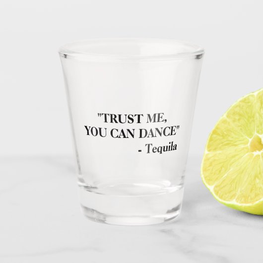 Verre A Shot Citation drôle d'ivrogne | Tequila (Devant)