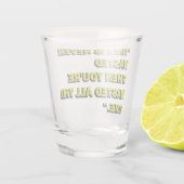 Verre A Shot Citation ironique (Dos)