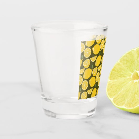 Verre A Shot Citron Jaune Moderne Amusant mignon (Gauche)