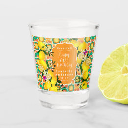 Verre A Shot Citron Méditerranée 60ème Orange