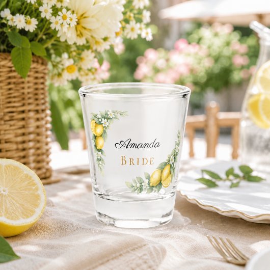 Verre A Shot Citrons de future mariée enterrement de vie de jeu