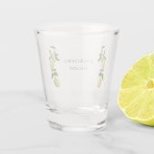 Verre A Shot Citrons peints frais Méditerranée moderne (Dos)