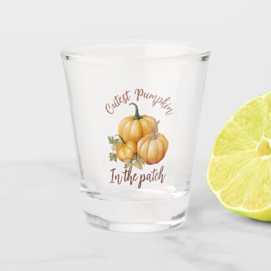 Verre A Shot Citrouille le plus précis dans le patch (Devant)