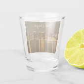 Verre A Shot Cityscape Skyline Nuit Californie San Diego (Dos)