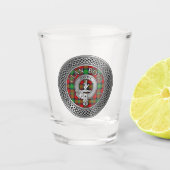 Verre A Shot Clan Boyd Crest & Tartan Knot (Devant)