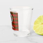 Verre A Shot Clan Bruce Crest Badge & Tartan (Droite)