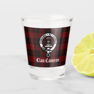 Verre A Shot Clan Cameron Crest Badge & Tartan