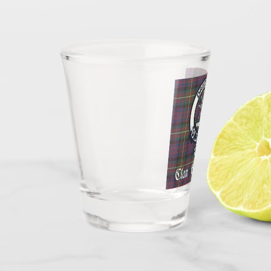 Verre A Shot Clan Carnegie Crest Tartan (Gauche)