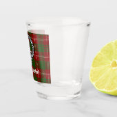 Verre A Shot Clan Crawford Crest Badge et Tartan (Droite)