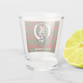 Verre A Shot Clan Cumming Crest Badge et Tartan (Dos)