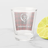 Verre A Shot Clan Cunningham Badge & Tartan (Dos)
