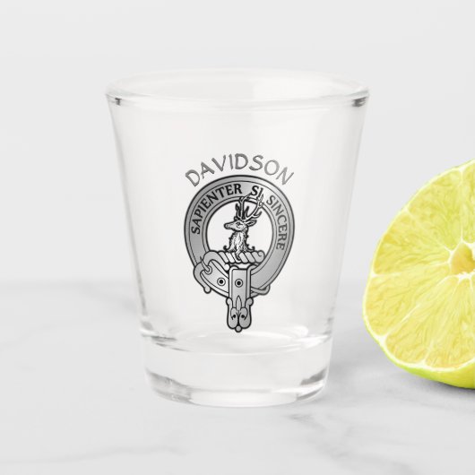 Verre A Shot Clan Davidson Crest (Devant)