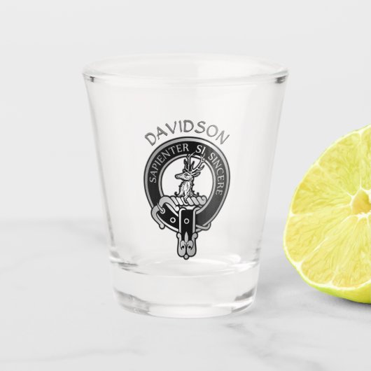 Verre A Shot Clan Davidson Crest Shot Glass (Devant)