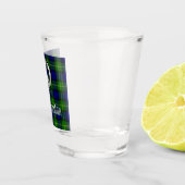 Verre A Shot Clan Gordon Crest Badge & Tartan (Droite)