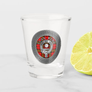 Verre A Shot Clan Kerr Crest & Tartan Knot