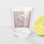 Verre A Shot Clan Nesbitt Crest Badge & Tartan (Dos)