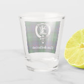 Verre A Shot Clan Sutherland Crest & Tartan (Dos)
