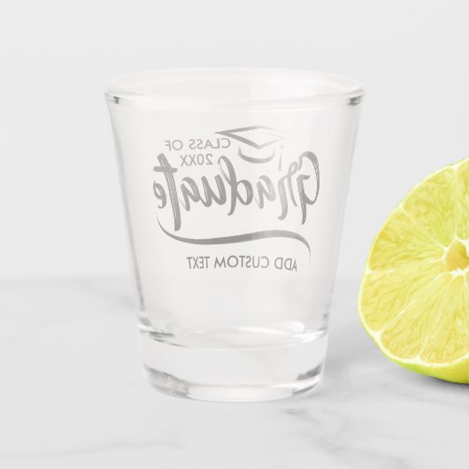 Verre A Shot Classe de l'année 20XX cadeau cadeau de fête Gradu (Dos)