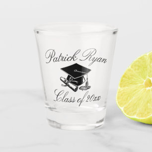 Verre A Shot Classe de script Nom du monogramme de la limite de