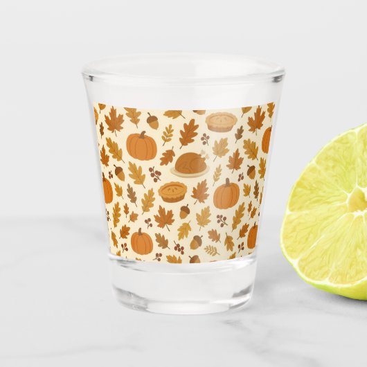 Verre A Shot Classic Thanksgiving patterned  (Devant)