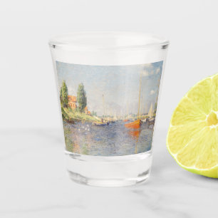 Verre A Shot Claude Monet. Bateaux rouges, Argenteuil