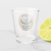 Verre A Shot Clifty Falls State Park Indiana Badge (Dos)