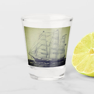 Verre A Shot Clipper Ship Young America 1853