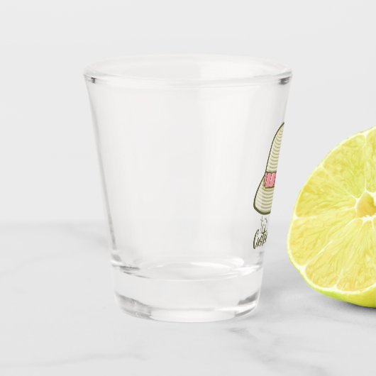 Verre A Shot Cloche Casquette jaune (Gauche)