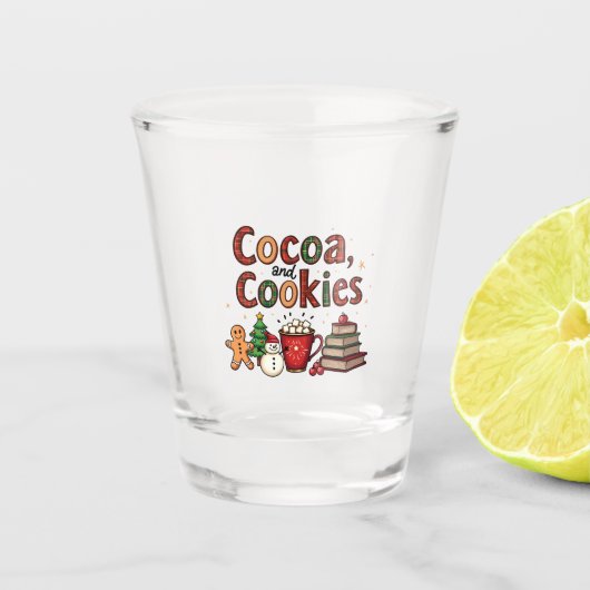 Verre A Shot Coca et biscuits Amateurs de Noël (Devant)