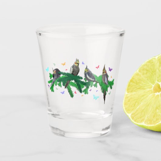 Verre A Shot Cockatiel Frenzy Tir (Devant)