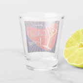 Verre A Shot Cocktail Lounge Au Milieu Du Siècle (Dos)