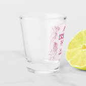 Verre A Shot Cocktail rose Fête Rétro Anniversaire Faveurs (Gauche)