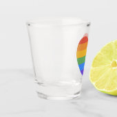 Verre A Shot Coeur arc-en-ciel (Gauche)