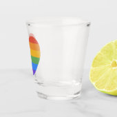Verre A Shot Coeur arc-en-ciel (Droite)