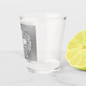 Verre A Shot Coeur Argent Et Diamants Blancs - Anniversaire (Droite)